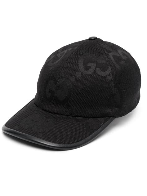 gucci jumbo cap black|black gucci cap men.